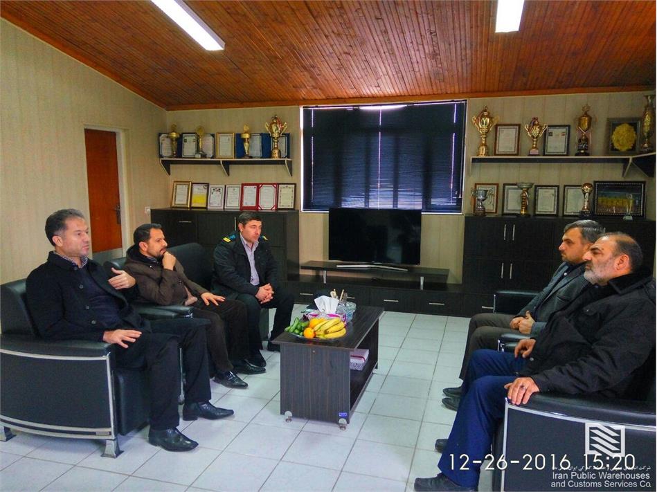 دیدار مدیرعامل شرکت انبارهای عمومی و خدمات گمرکی آستارا با رییس سازمان بسیج کارگری استان گیلان